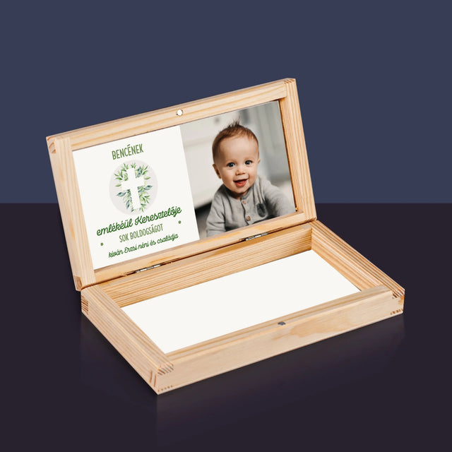 Fotó És Felirat: Keresztelő Levélkék - Fa Pénztárca