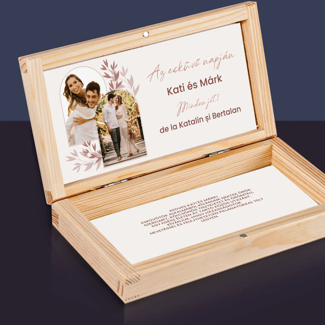 Fotókollázs: Az Esküvő Napján - Fa Pénztárca