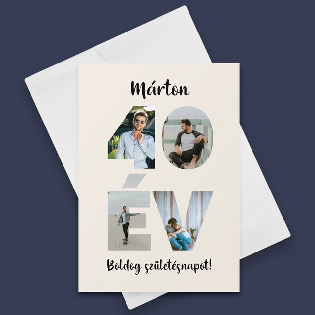 Szó Fotókból: 40 Év A Képeidből - Üdvözlőlap