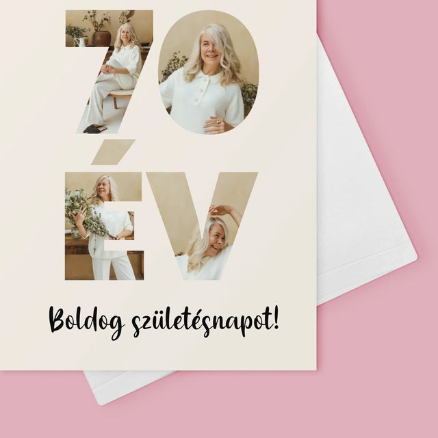 Szó Fotókból: 70 Év A Képeidből - Üdvözlőlap