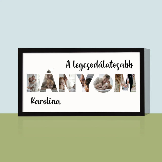 Szó Fotókból: Lányom A Képeidből - Keretes Nyomtatott Kép 20X40